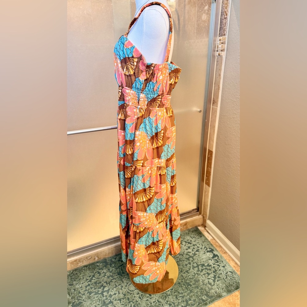 CLEOBELLA Jolene Smocked Ankle Maxi Midi Dress 100% GOTS Organic Cotton NEW - Picture 10 of 15